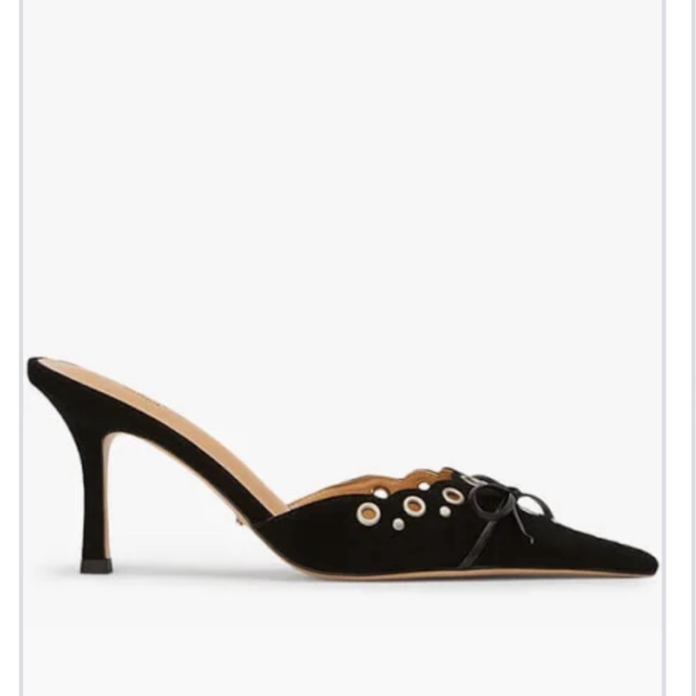 Tony Bianco Black Heels with Bow Detail
